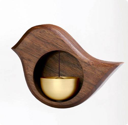 Cloche de Porte en Cuivre en Noyer Noir - Allomarc.com