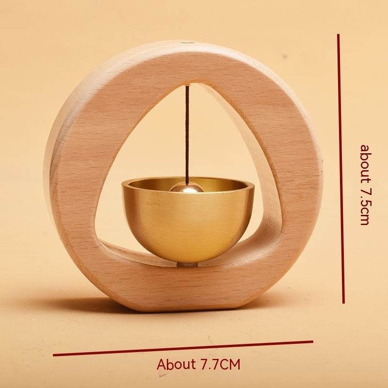 Cloche de Porte en Cuivre en Noyer Noir - Allomarc.com