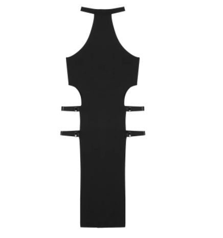 Collants Sexy en Soie Glacée à Taille Haute avec Fente - Allomarc.com