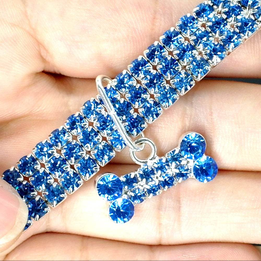 Collier Bling en Strass pour Chiens et Chats - Allomarc.com