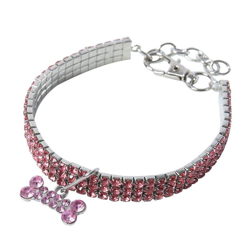 Collier Bling en Strass pour Chiens et Chats - Allomarc.com