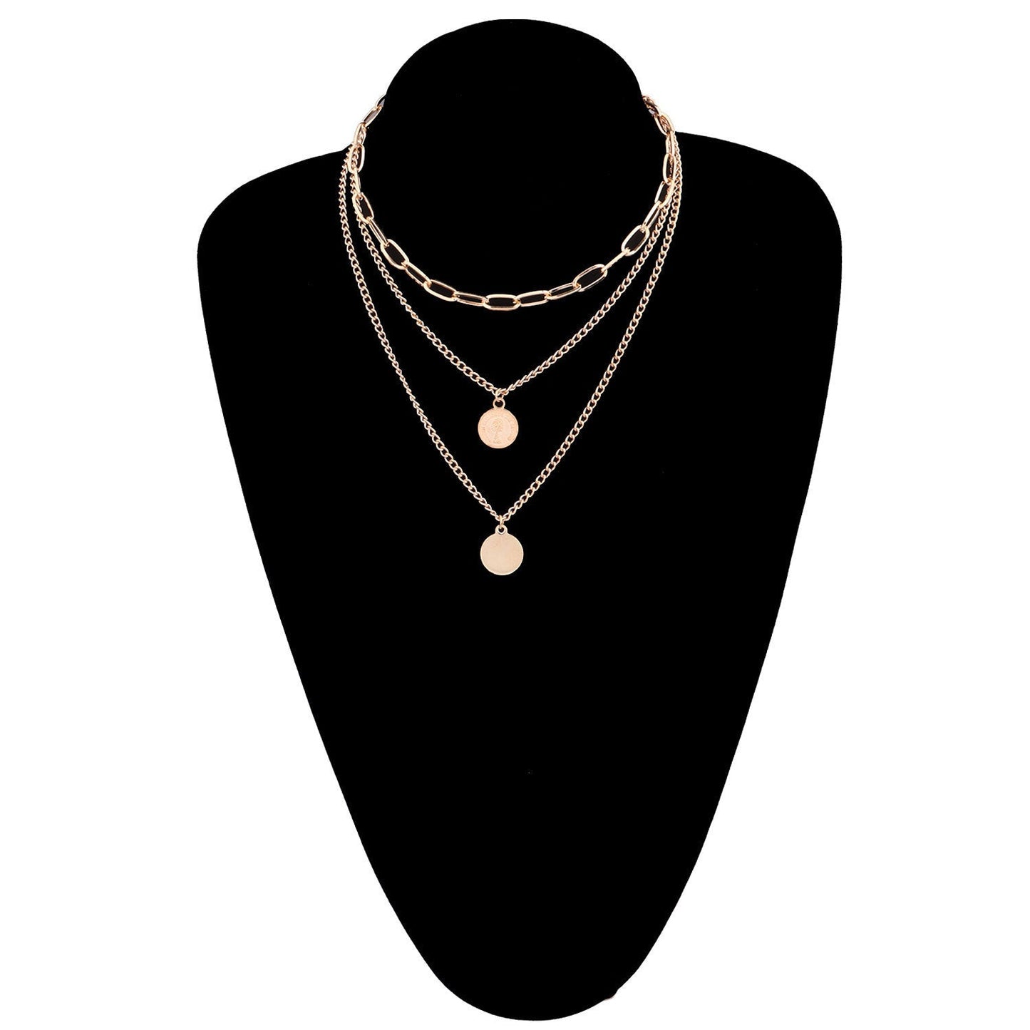 Collier Pendentif Rond Géométrique en Beauté - Allomarc.com
