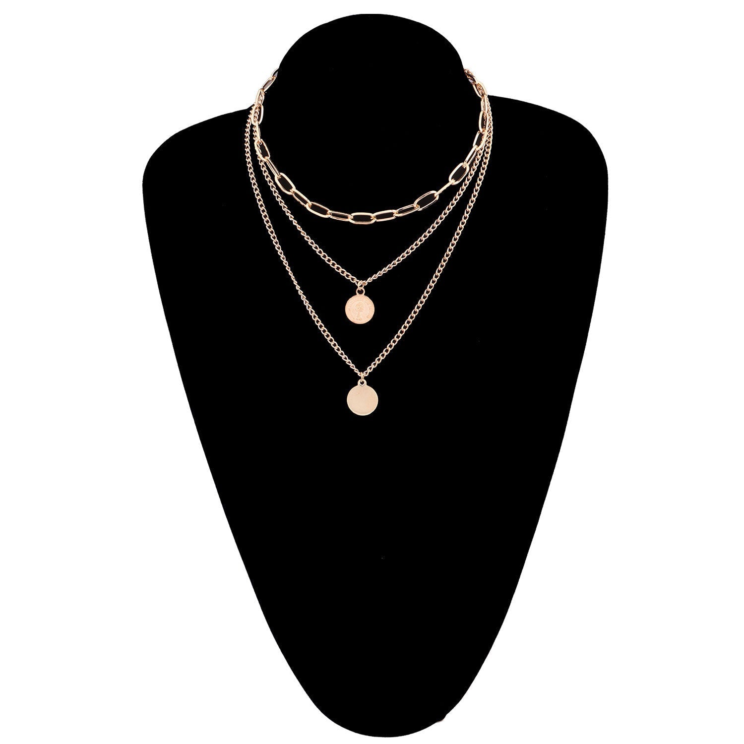 Collier Pendentif Rond Géométrique en Beauté - Allomarc.com