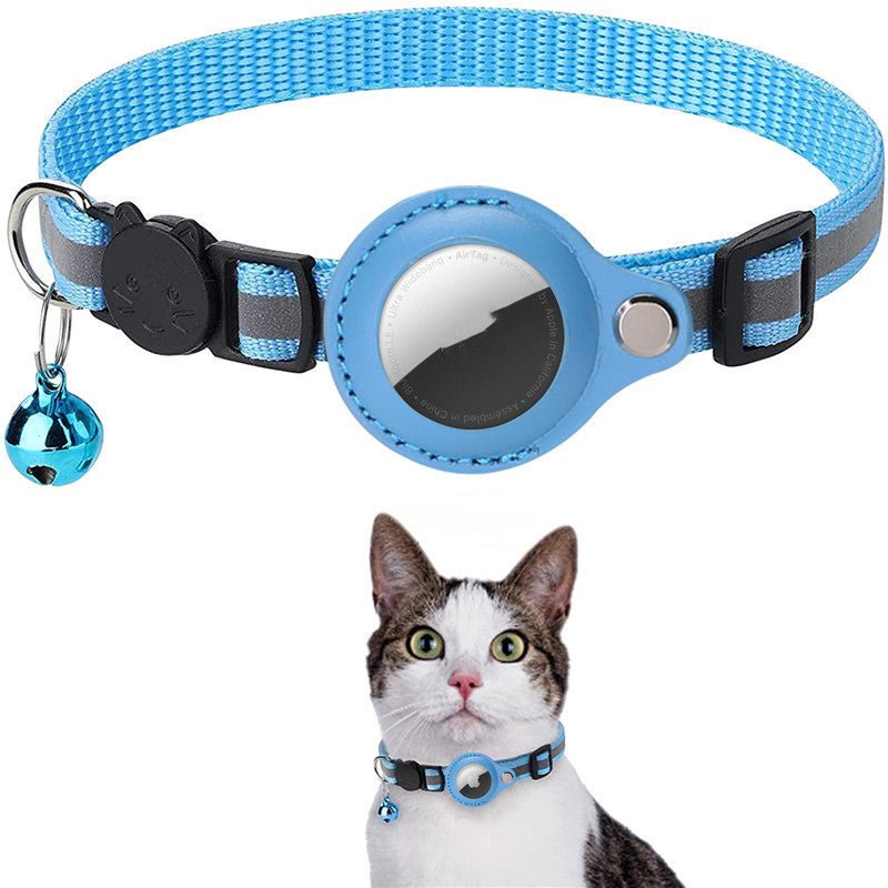 Collier Réfléchissant Étanche avec Étui pour Airtag - Protection pour Chats et Chiens - Allomarc.com