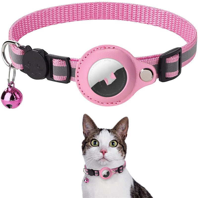Collier Réfléchissant Étanche avec Étui pour Airtag - Protection pour Chats et Chiens - Allomarc.com