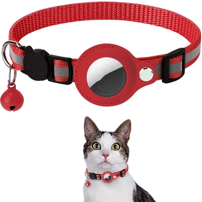 Collier Réfléchissant Étanche avec Étui pour Airtag - Protection pour Chats et Chiens - Allomarc.com