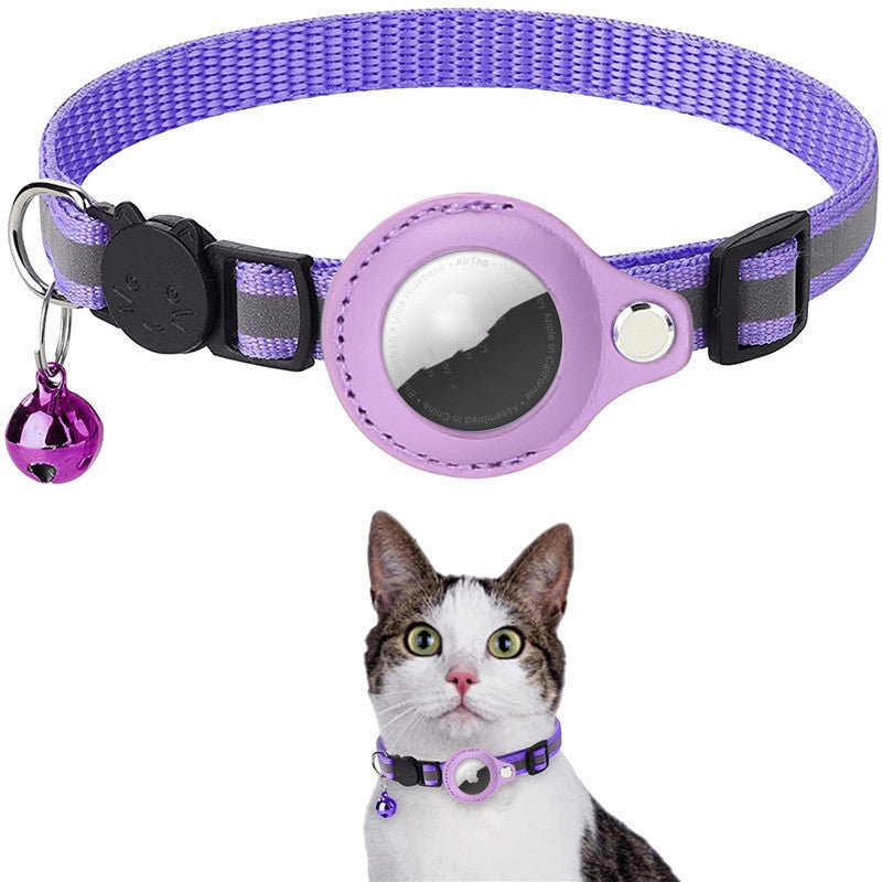Collier Réfléchissant Étanche avec Étui pour Airtag - Protection pour Chats et Chiens - Allomarc.com