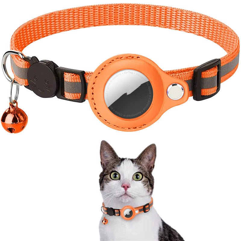 Collier Réfléchissant Étanche avec Étui pour Airtag - Protection pour Chats et Chiens - Allomarc.com
