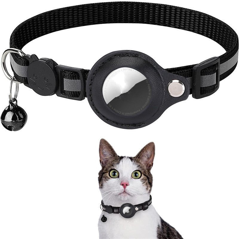 Collier Réfléchissant Étanche avec Étui pour Airtag - Protection pour Chats et Chiens - Allomarc.com