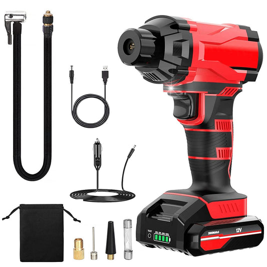 Compresseur d'Air Électrique Portable Rechargeable 150PSI - Allomarc.com