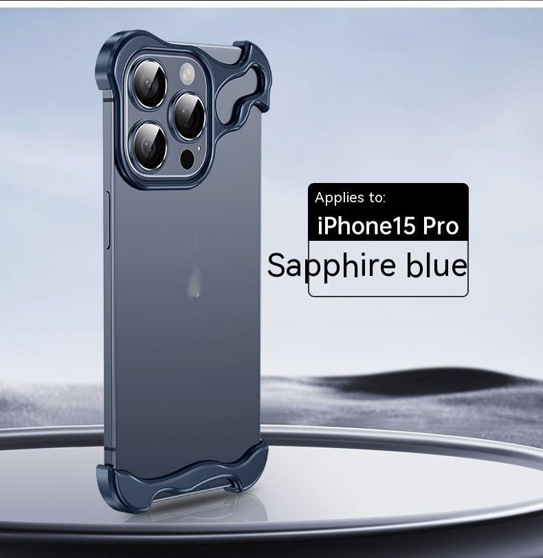 Coque de Téléphone avec Coins Métalliques Spéciaux - Protection Anti - Chute Frameless - Allomarc.com