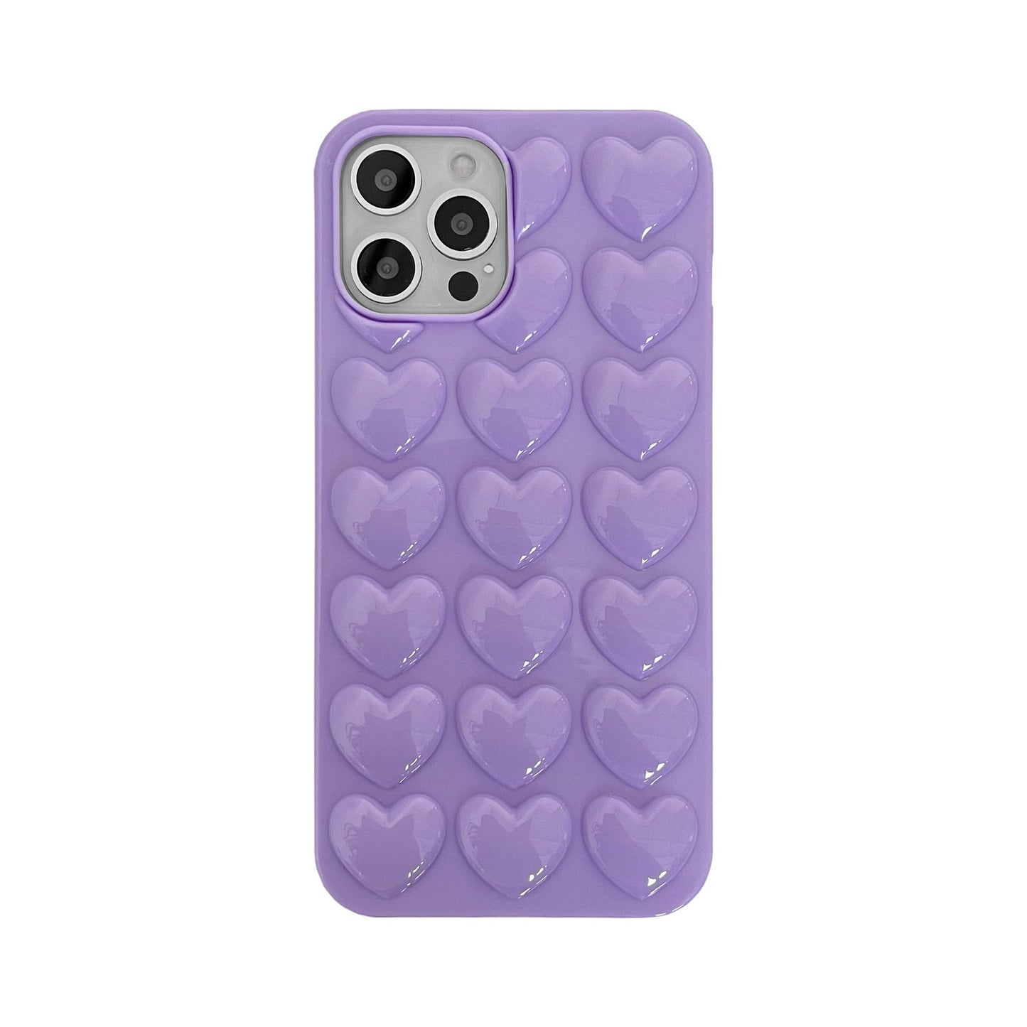 Coque de Téléphone Cœur Pêche avec Lanière en Silicone - Protection Élégante - Allomarc.com