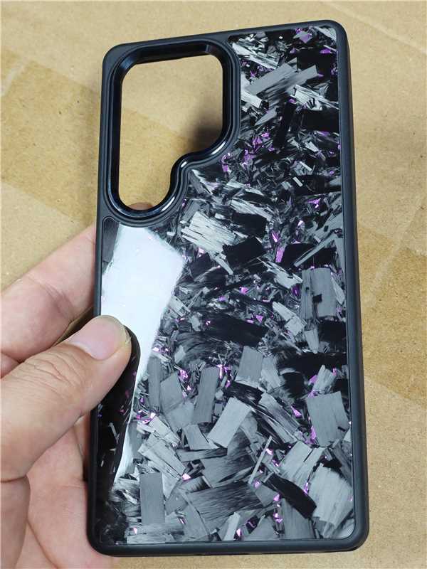 Coque de Téléphone en Fibre de Carbone avec Motif Grand Grain - Allomarc.com