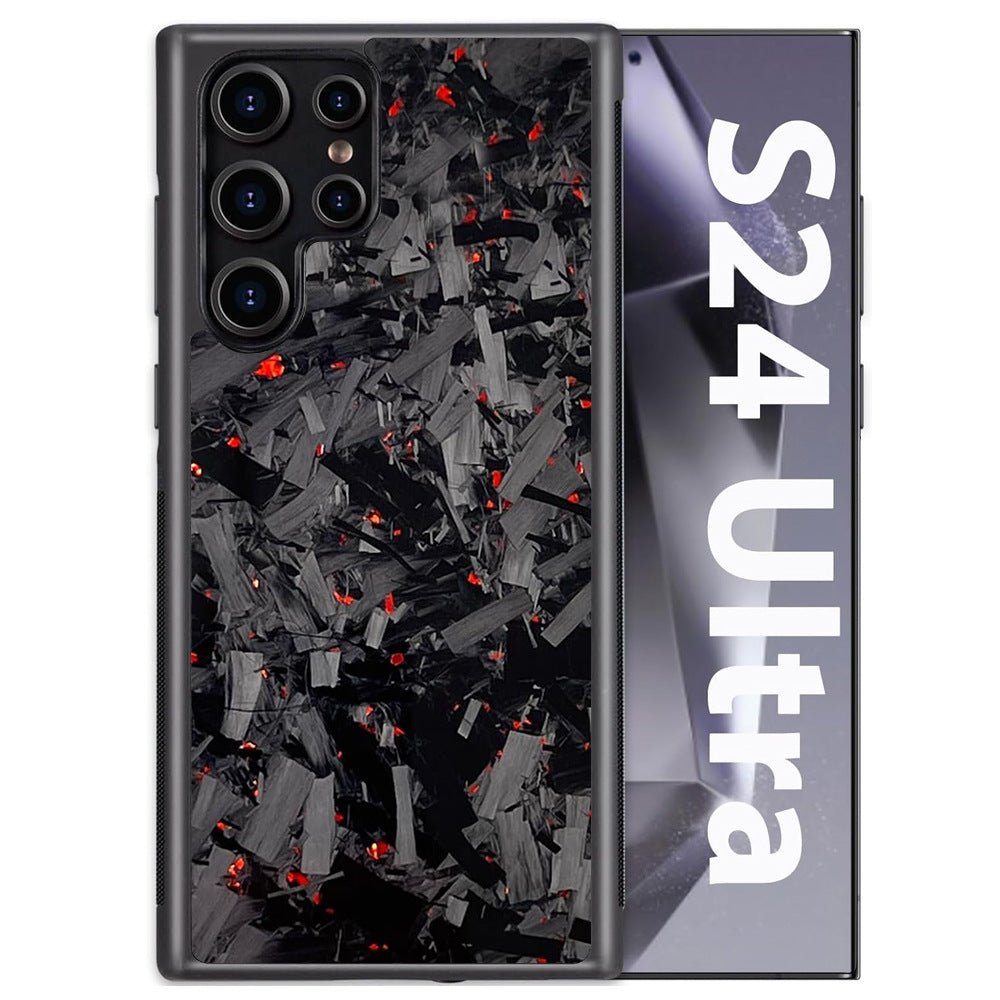 Coque de Téléphone en Fibre de Carbone avec Motif Grand Grain - Allomarc.com