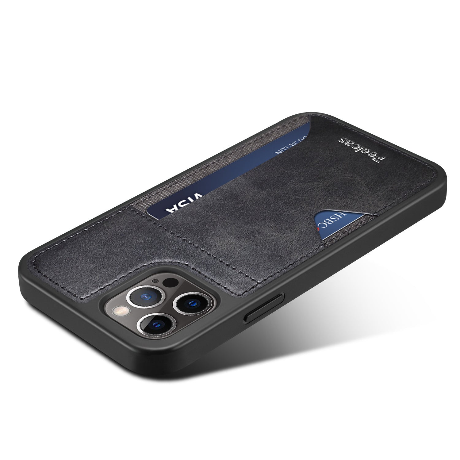 Coque en Cuir pour Téléphone Professionnel avec Éspace pour Cartes - Allomarc.com