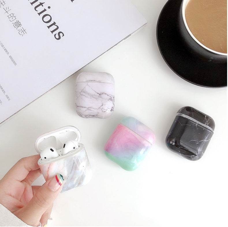 Coque Marbre Blanc Compatible avec AirPods - Allomarc.com