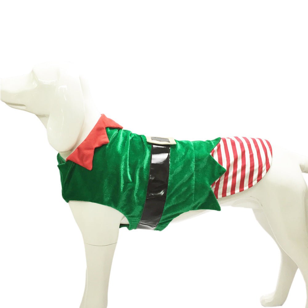 Costume de Noël pour Chien - Elfe Vert - Allomarc.com