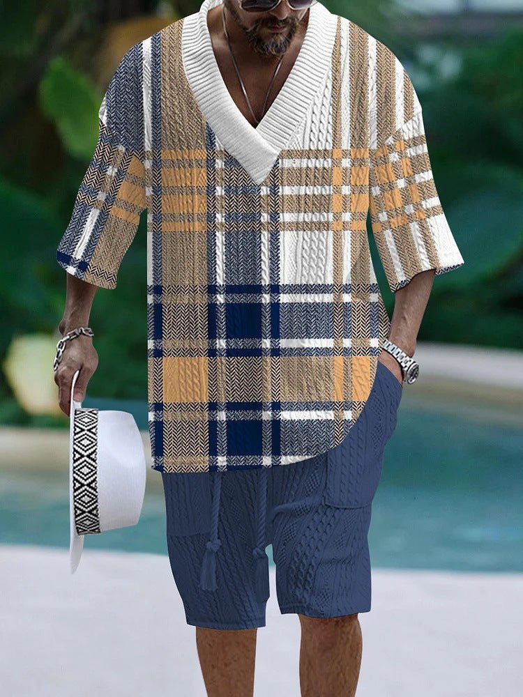 Costume Décontracté à Manches Courtes Lâche - Allomarc.com