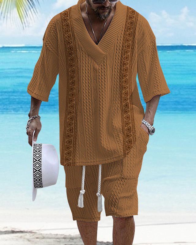 Costume Décontracté à Manches Courtes Lâche - Allomarc.com