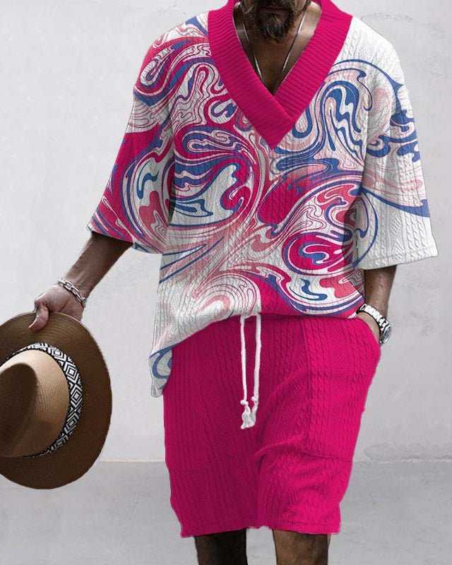 Costume Décontracté à Manches Courtes Lâche - Allomarc.com