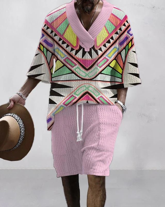 Costume Décontracté à Manches Courtes Lâche - Allomarc.com