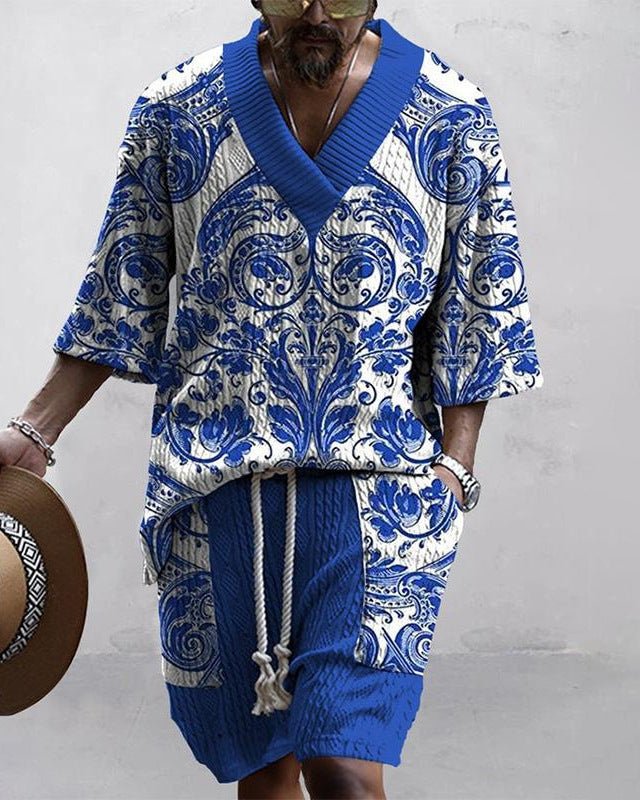 Costume Décontracté à Manches Courtes Lâche - Allomarc.com