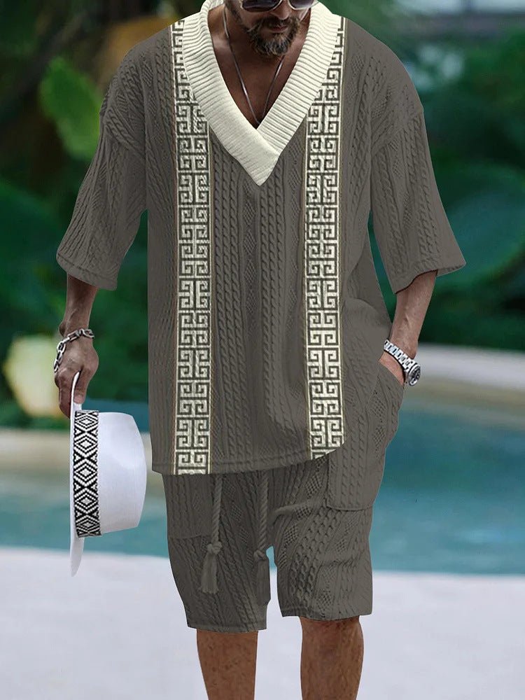 Costume Décontracté à Manches Courtes Lâche - Allomarc.com