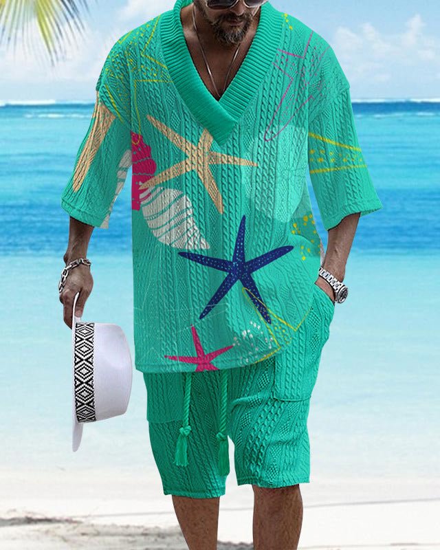 Costume Décontracté à Manches Courtes Lâche - Allomarc.com