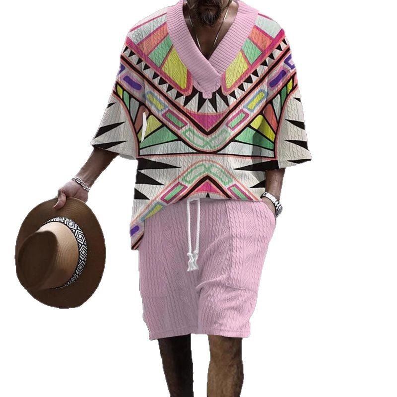 Costume Décontracté à Manches Courtes Lâche - Allomarc.com