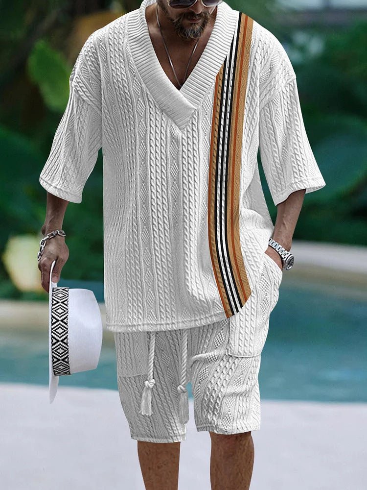 Costume Décontracté à Manches Courtes Lâche - Allomarc.com