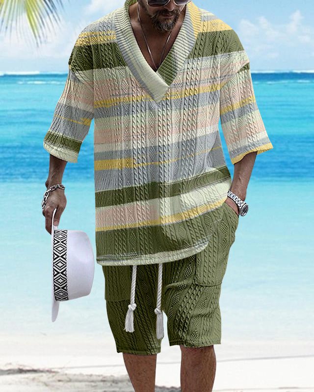 Costume Décontracté à Manches Courtes Lâche - Allomarc.com