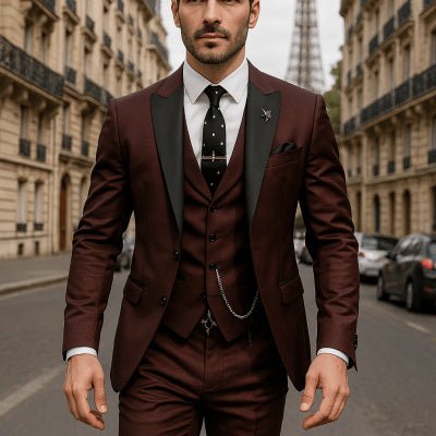 Costume trois pièces pour homme - Meilleur costume de mariage pour le marié - Allomarc.com
