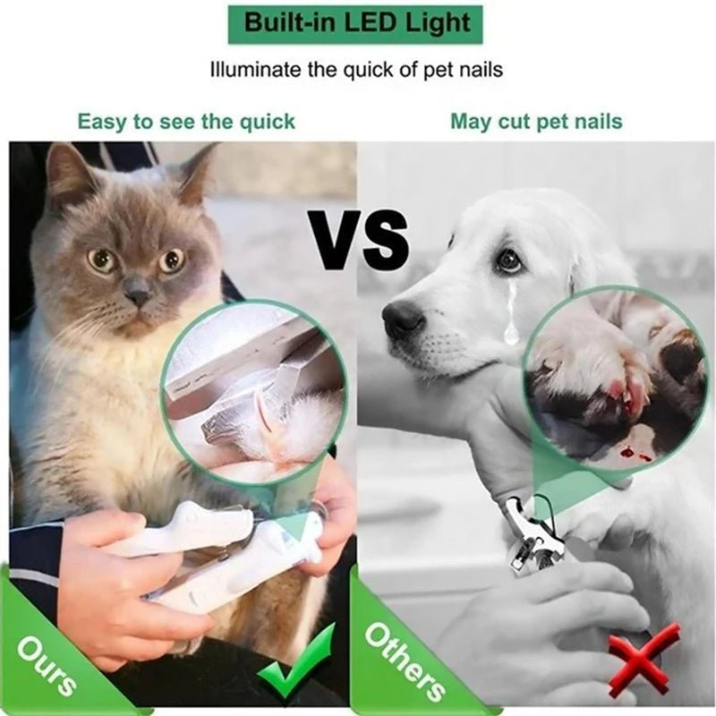 Coupe - Ongles pour Animaux avec Lumière LED - Ciseaux Professionnels pour Chiens et Chats - Allomarc.com