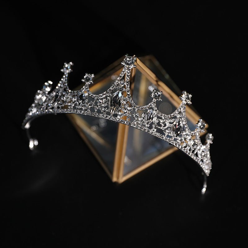 Couronne de Mariée en Rhinestones et Perles - Bijoux Baroque - Allomarc.com