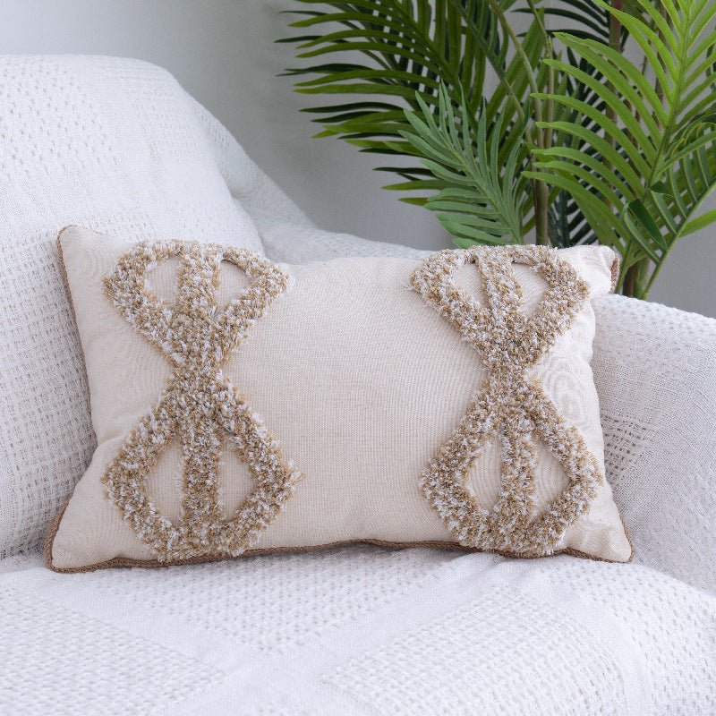 Coussin à Franges Marocain en Velours avec Remplissage Doux - Allomarc.com