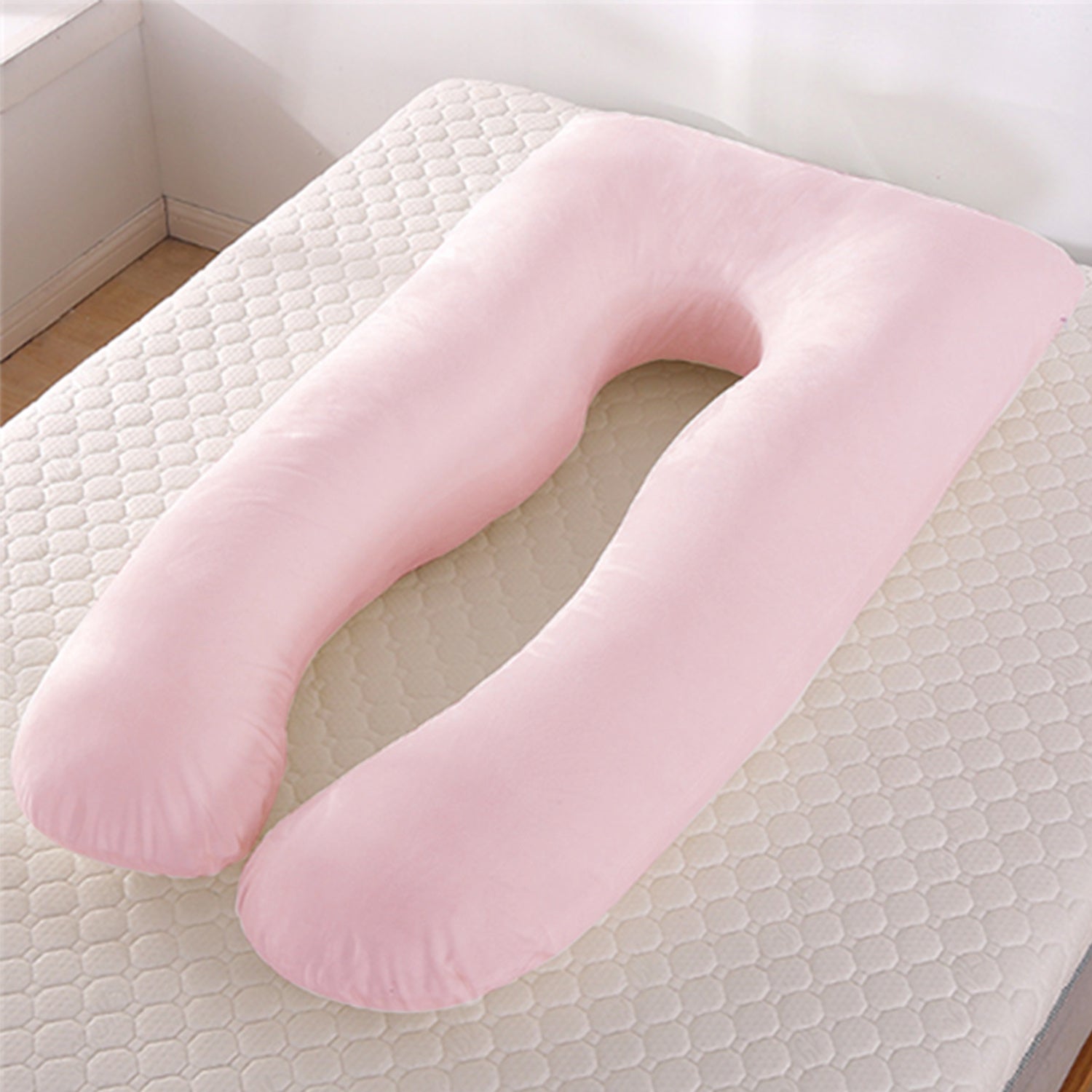 Coussin de soutien pour le sommeil d'été pour femmes enceintes - Coussin de maternité en soie glacée en U - Allomarc.com
