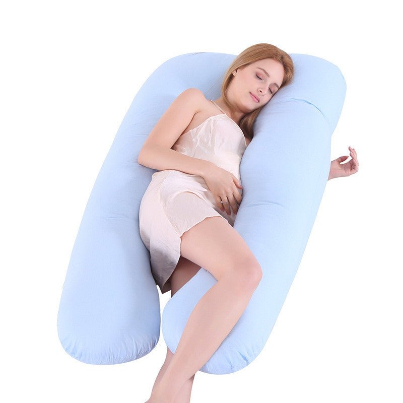 Coussin de soutien pour le sommeil d'été pour femmes enceintes - Coussin de maternité en soie glacée en U - Allomarc.com