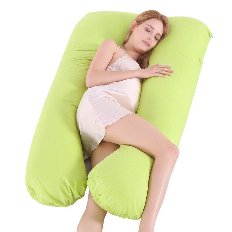 Coussin de soutien pour le sommeil d'été pour femmes enceintes - Coussin de maternité en soie glacée en U - Allomarc.com