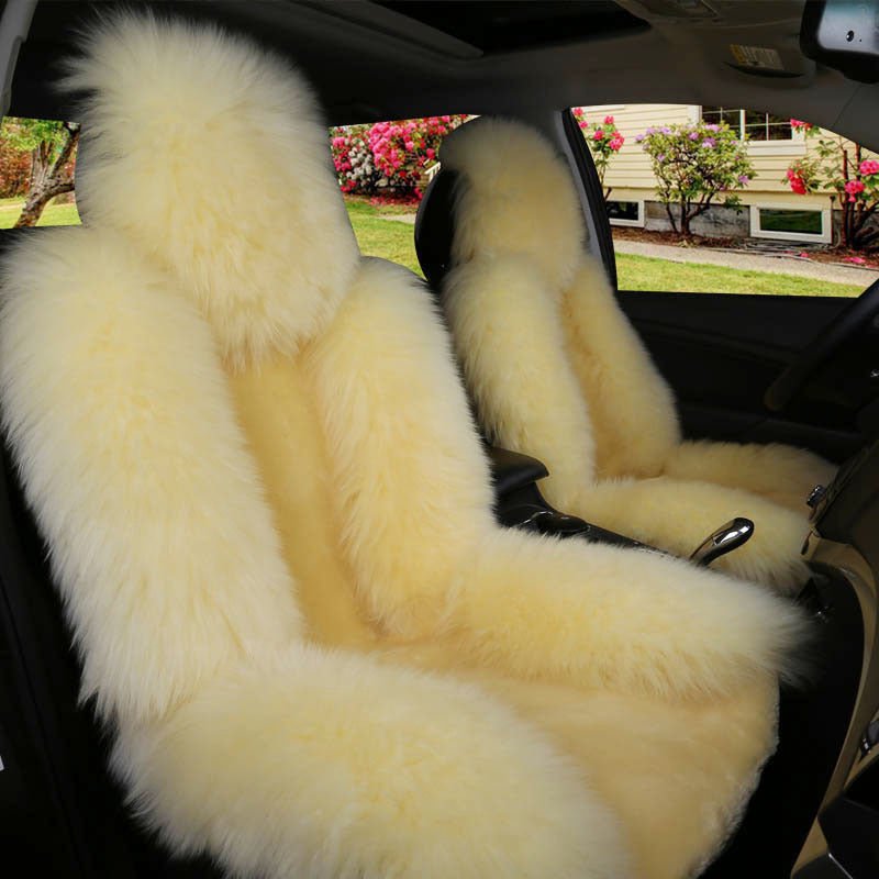 Coussin de voiture d'hiver en laine et cachemire - Allomarc.com