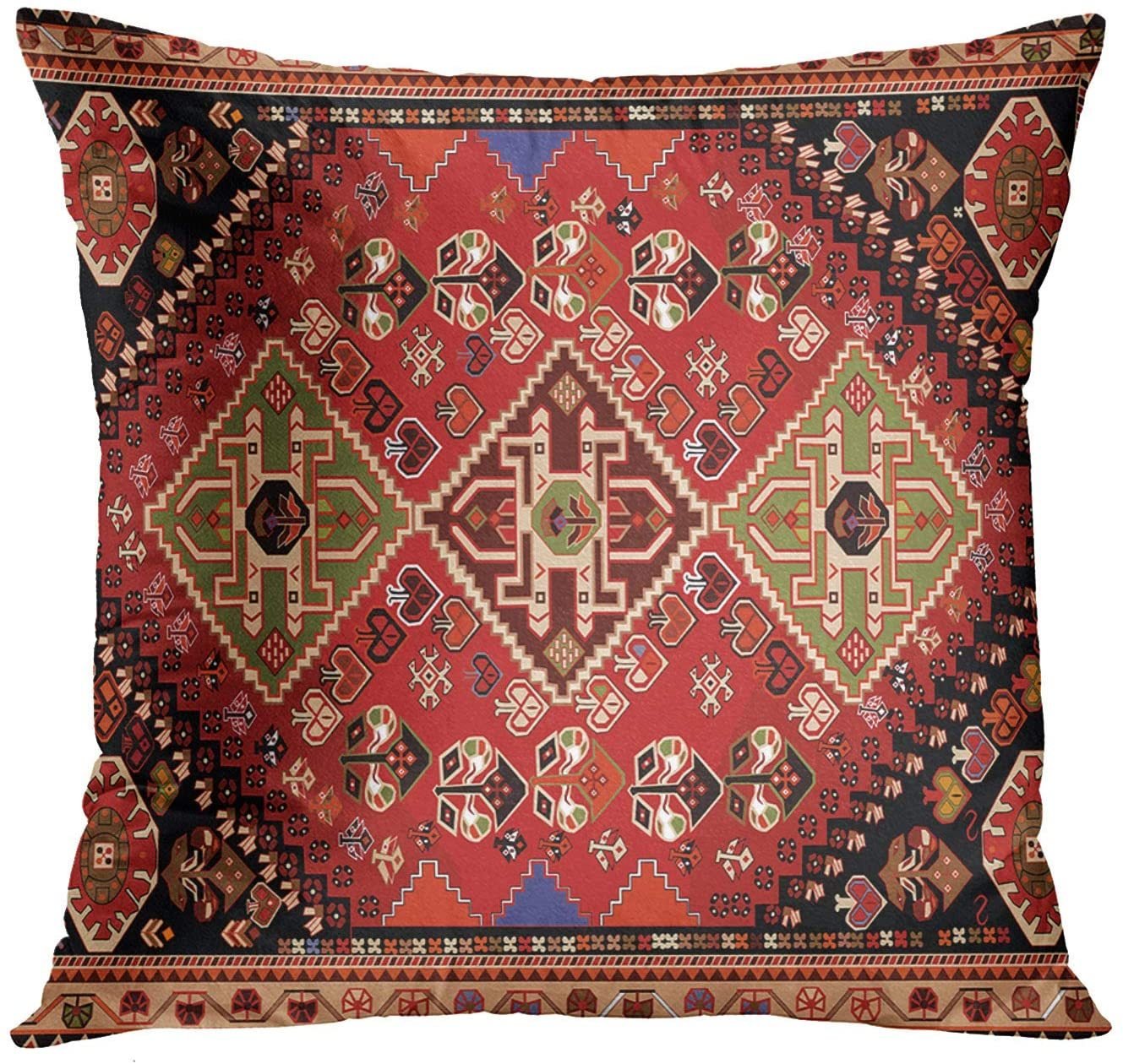 Coussin Éthique en Lin Persan Bohème - Allomarc.com