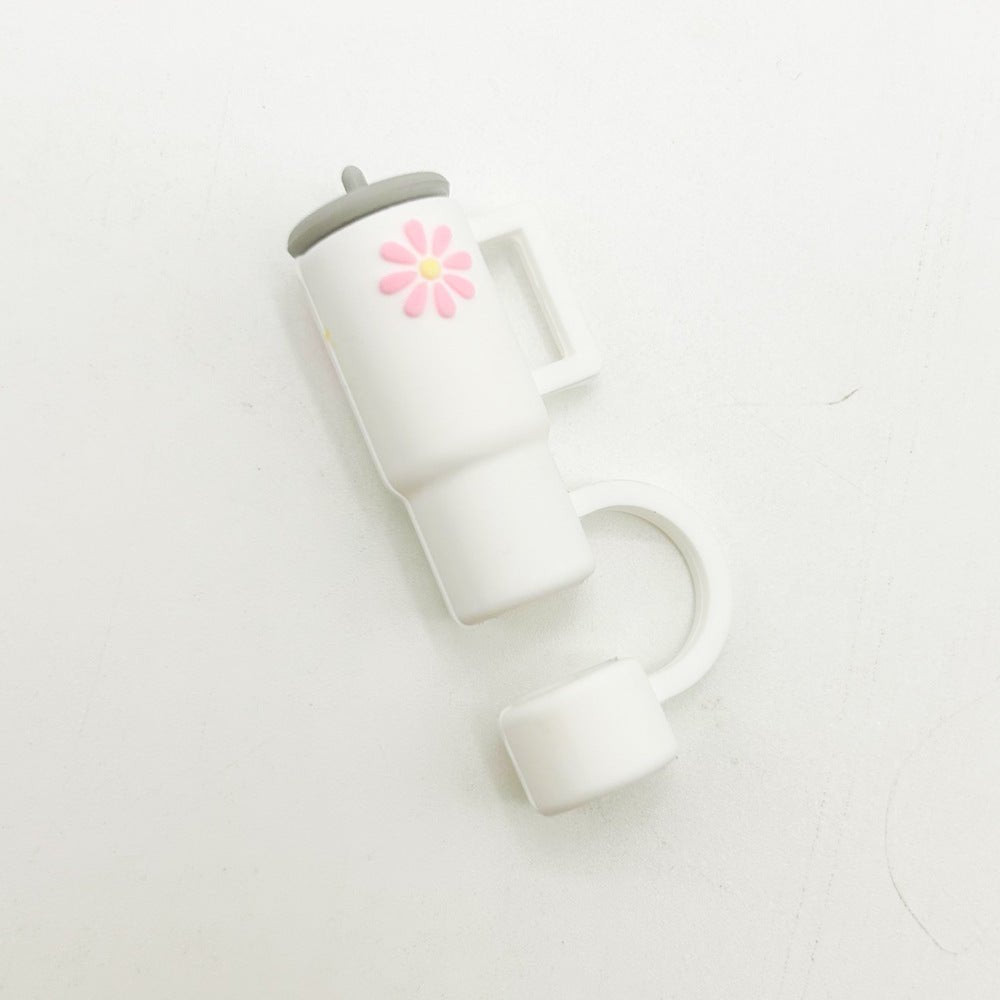 Couvercle en Silicone avec Paille pour Tasse - Accessoires Anti - Plug - Allomarc.com