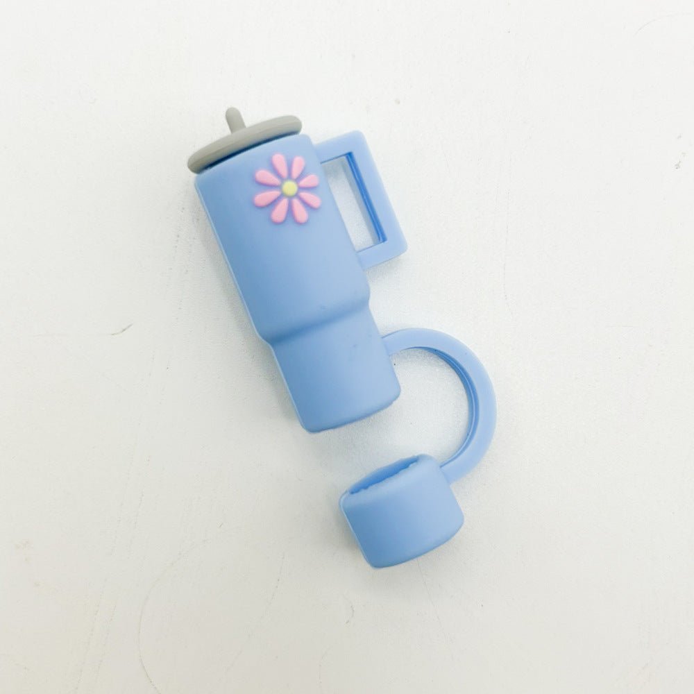 Couvercle en Silicone avec Paille pour Tasse - Accessoires Anti - Plug - Allomarc.com