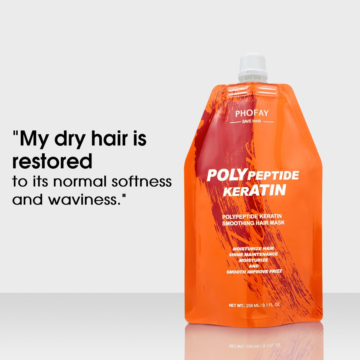 Crème de Restauration pour Cheveux Brûlés PHOFAY POLY KERATIN - Allomarc.com