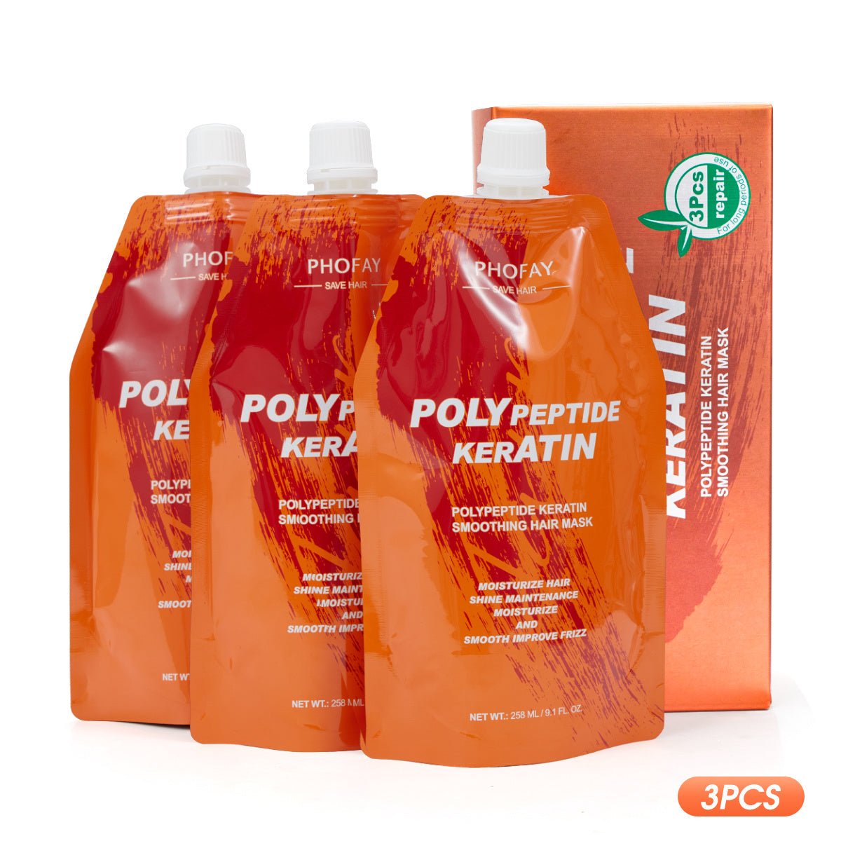Crème de Restauration pour Cheveux Brûlés PHOFAY POLY KERATIN - Allomarc.com