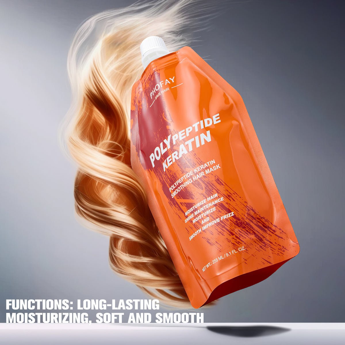 Crème de Restauration pour Cheveux Brûlés PHOFAY POLY KERATIN - Allomarc.com