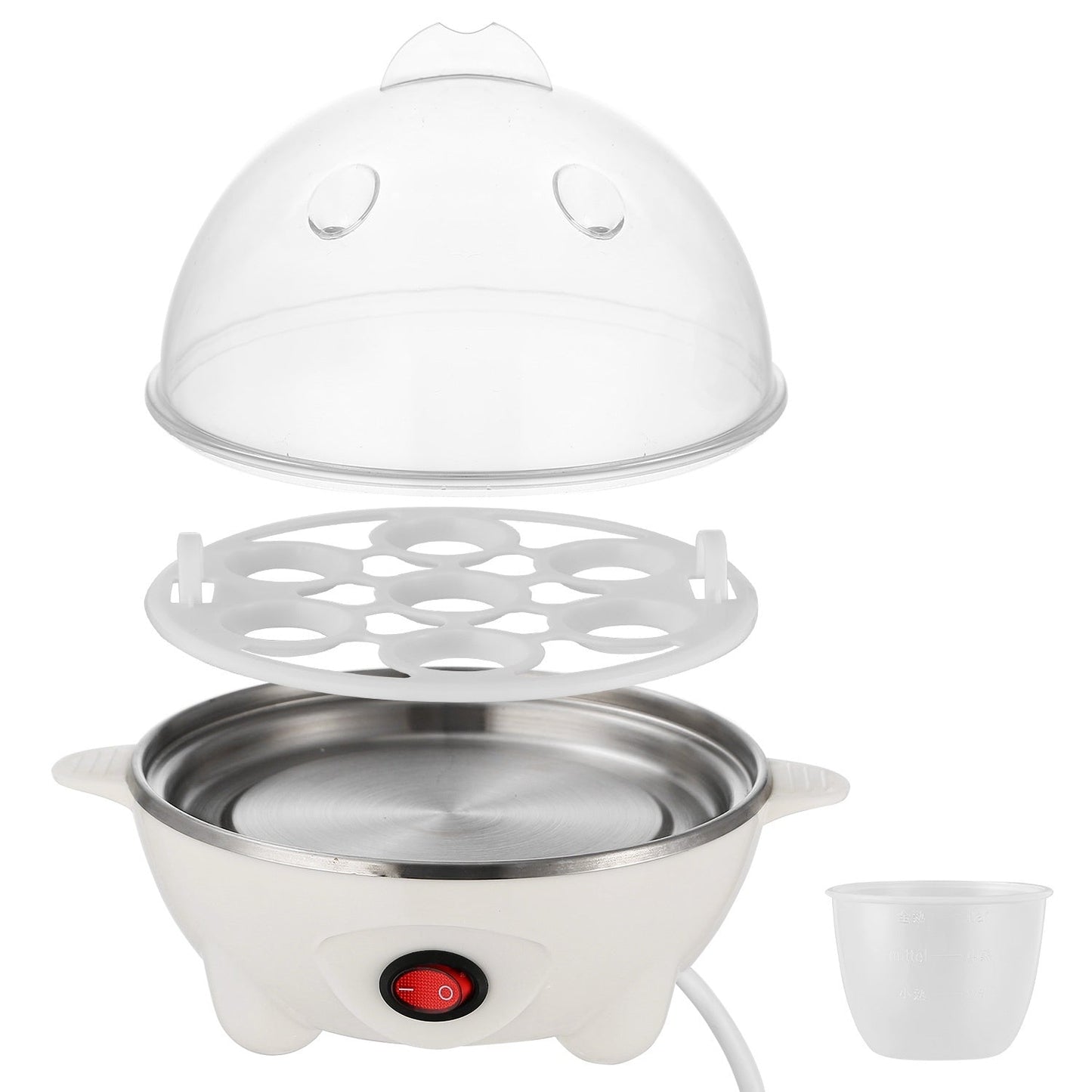 Cuisinier à Oeufs Électrique Capacité 7 - Préparez des Oeufs Durs Parfaitement - Allomarc.com
