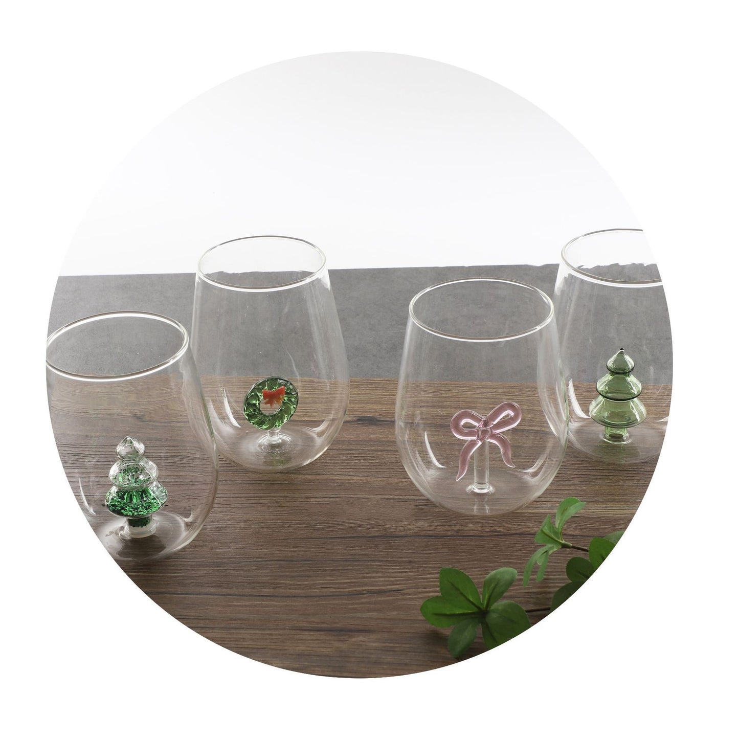 Verres Créatifs en Verre Borosilicate - Arbre de Noël