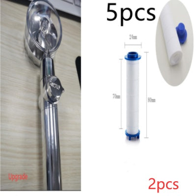 Douchette Turbo Propeller Économiseur d'Eau Haute Pression 360 Degrés avec Extension de Ventilateur