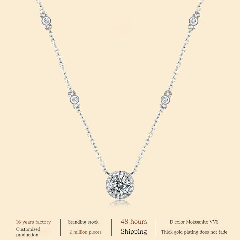 Pendentif Étoile en Argent 925 avec Chaîne Clavicule - Ne S'efface Pas
