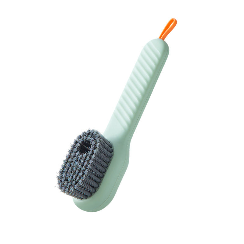 Brosse à chaussures multifonctionnelle à poils souples avec long manche